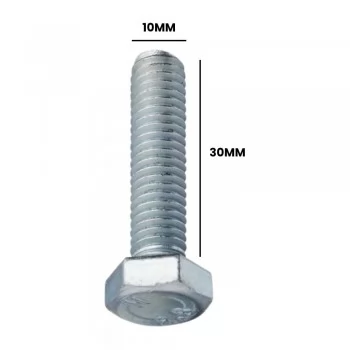 PARAFUSO SEXTAVADO 10 X 30MM MA ACO 8.8 (CX 10 UNIDADES)
