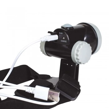 LANTERNA DE CABECA RECARREGAVEL 100 LUMENS - MOR