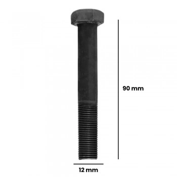 PARAFUSO SEXTAVADO 12 X 90MM MA RP ACO 8.8 (CX 100 UNIDADES)