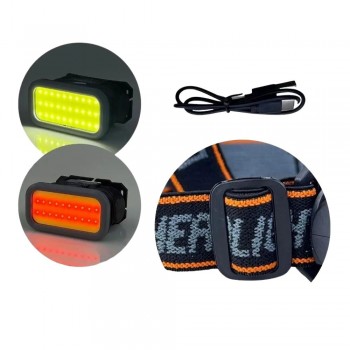 LANTERNA RECARREGAVEL DE CABEÇA EC6375 - ECOODA