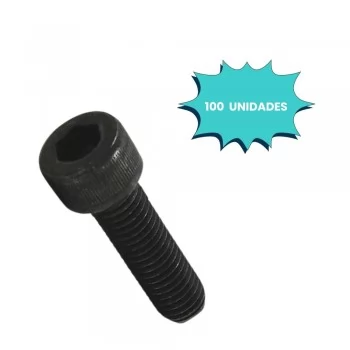 PARAFUSO ALLEN C/ CABECA CILINDRICA 4 X 12MM MA ACO (CX 100 UNIDADES)