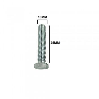 PARAFUSO SEXTAVADO 10 X 25MM MA ZB ACO 8.8