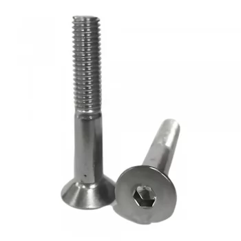 PARAFUSO ALLEN C/ CABECA CHATA 4 X 30MM MA ACO INOX (CX 100 UNIDADES)