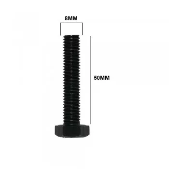 PARAFUSO SEXTAVADO 8 X 50MM MA ACO 8.8 (CX 10 UNIDADES)