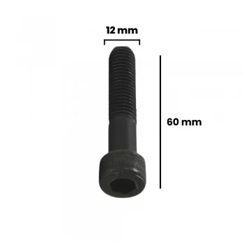 PARAFUSO ALLEN C/ CABECA CILINDRICA 12 X 60MM MA ACO (CX 50 UNIDADES)