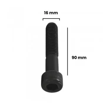 PARAFUSO ALLEN C/ CABECA CILINDRICA 16 X 90MM MA ACO (CX 10 UNIDADES)