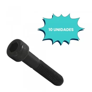 PARAFUSO ALLEN C/ CABECA CILINDRICA 16 X 90MM MA ACO (CX 10 UNIDADES)