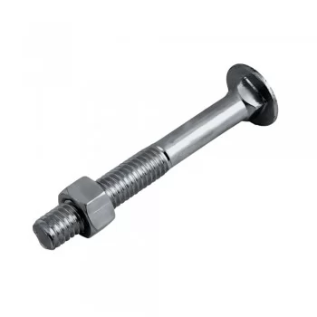 PARAFUSO FRANCES C/ PORCA SX 3/8 X 5.1/2 UNC POLIDO (CX 100 UNIDADES)