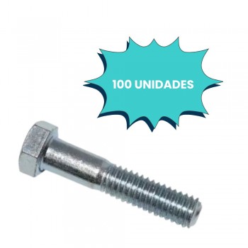 PARAFUSO SEXTAVADO 3/16 X 1.1/2 UNC ZINCADO BRANCO (CX 100 UNIDADES)