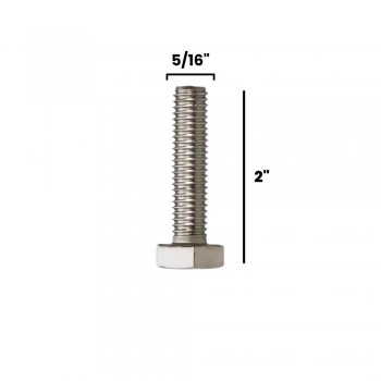 PARAFUSO SEXTAVADO 5/16 X 2″ UNC RI INOX (CX 10 UNIDADES)